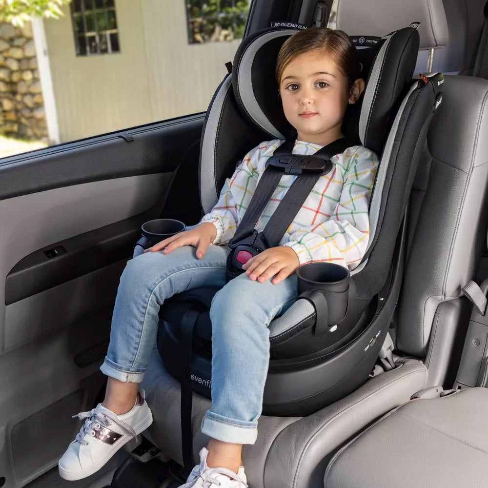Evenflo Revolve360 Slim 2-in-1 Rotational Convertible Car Seat - Canton Black