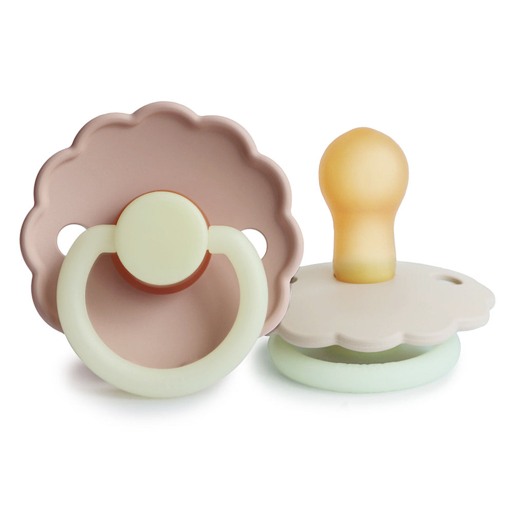 FRIGG Daisy Night Latex Baby Pacifier (Set of 2) (0 - 18M) - 3 Colors