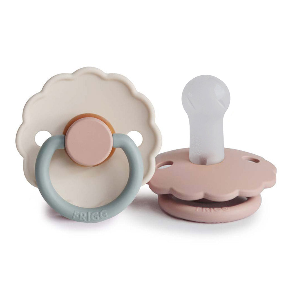 FRIGG Daisy Silicone Baby Pacifier (Set of 2) (0 - 18M) - 3 Colors