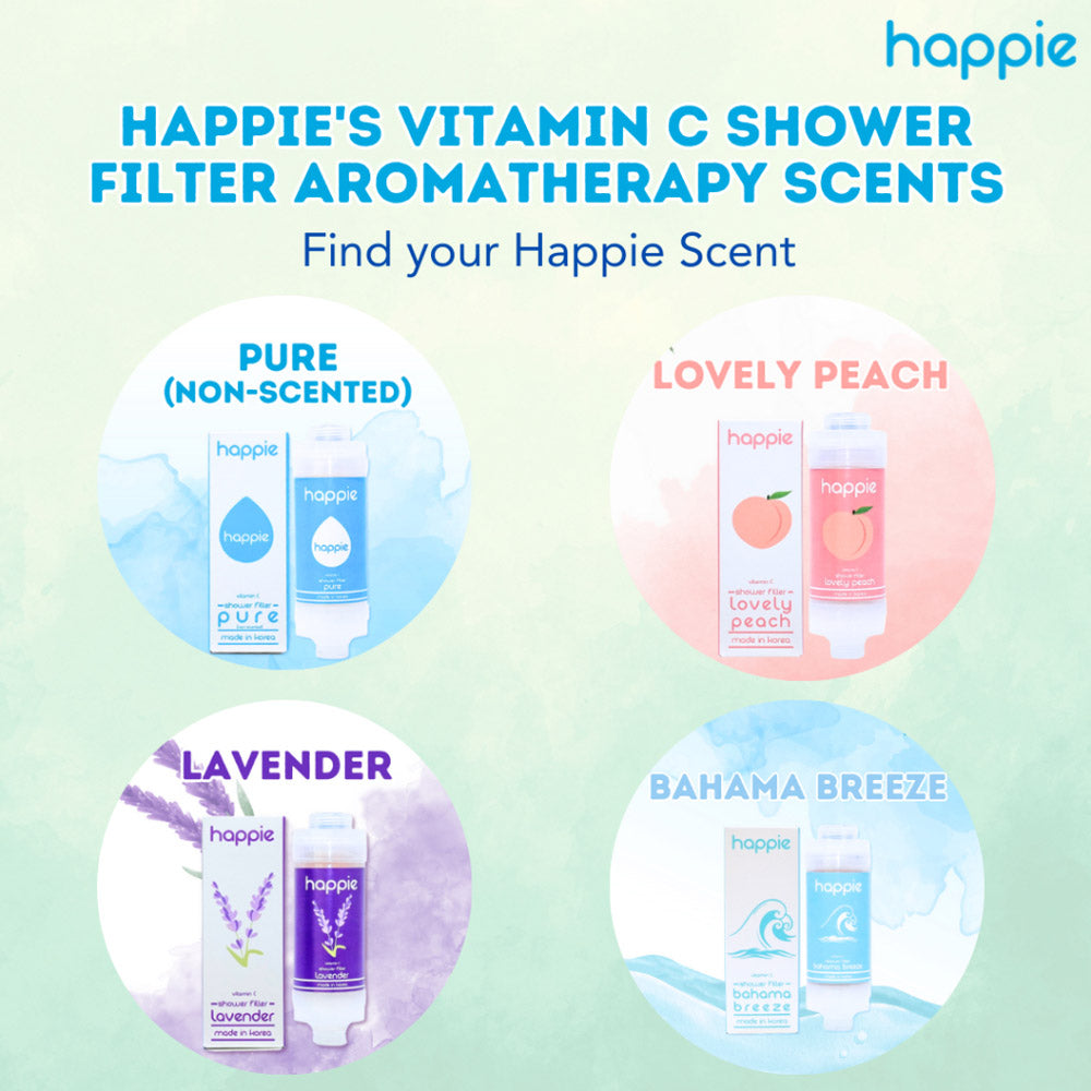 Happie Vitamin C Aromatic Premium Shower Filter - 4 Fragrances