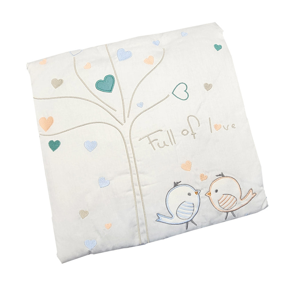 Happy Cot 100% Cotton Baby Comforter - Full of Love