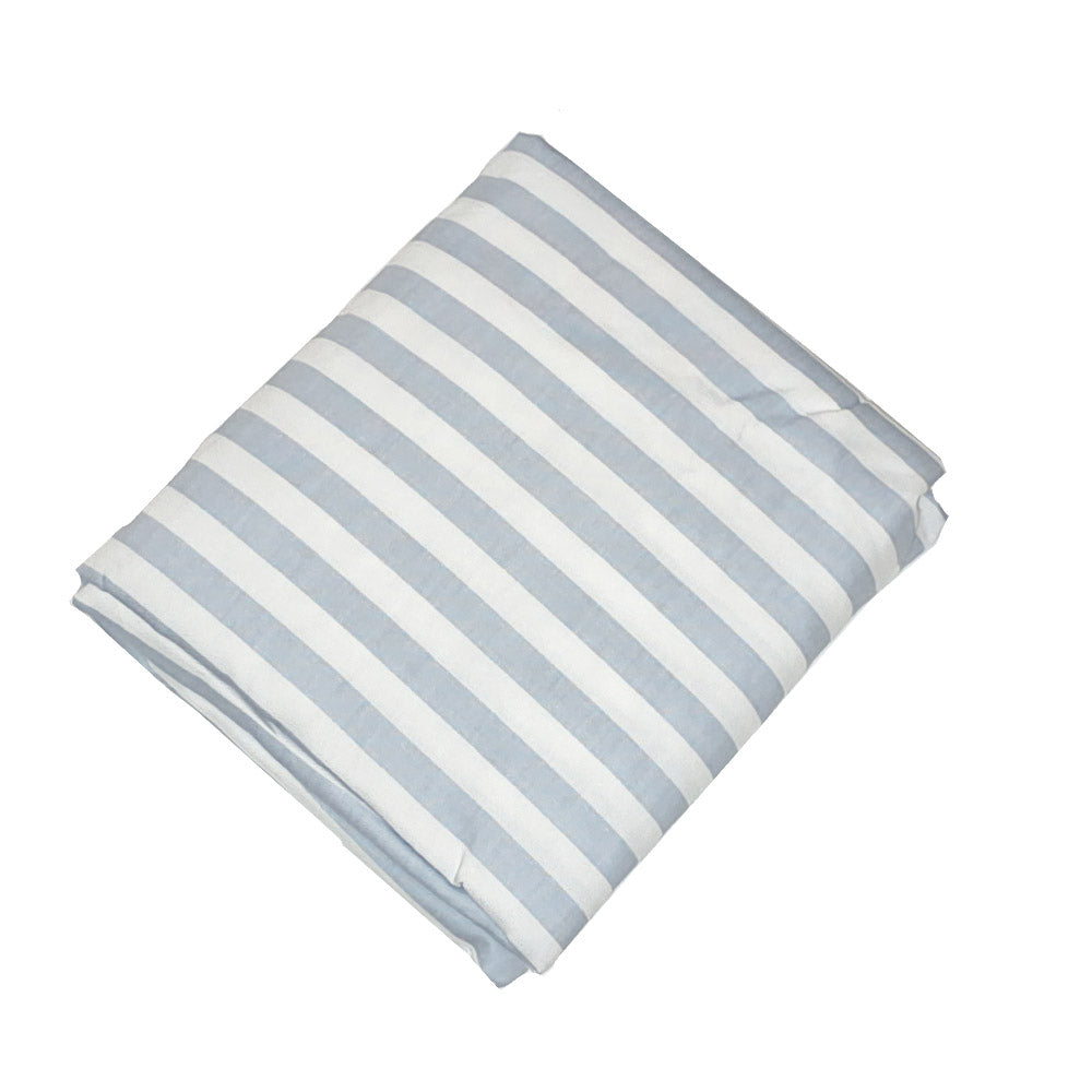 Happy Cot 100% Cotton Fitted Sheet - Blue Stripes