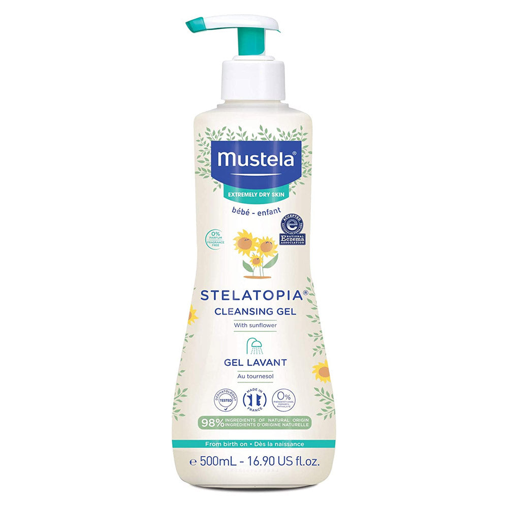 Mustela Stelatopia Cleansing Gel (500ml) | Jarrons & Co.
