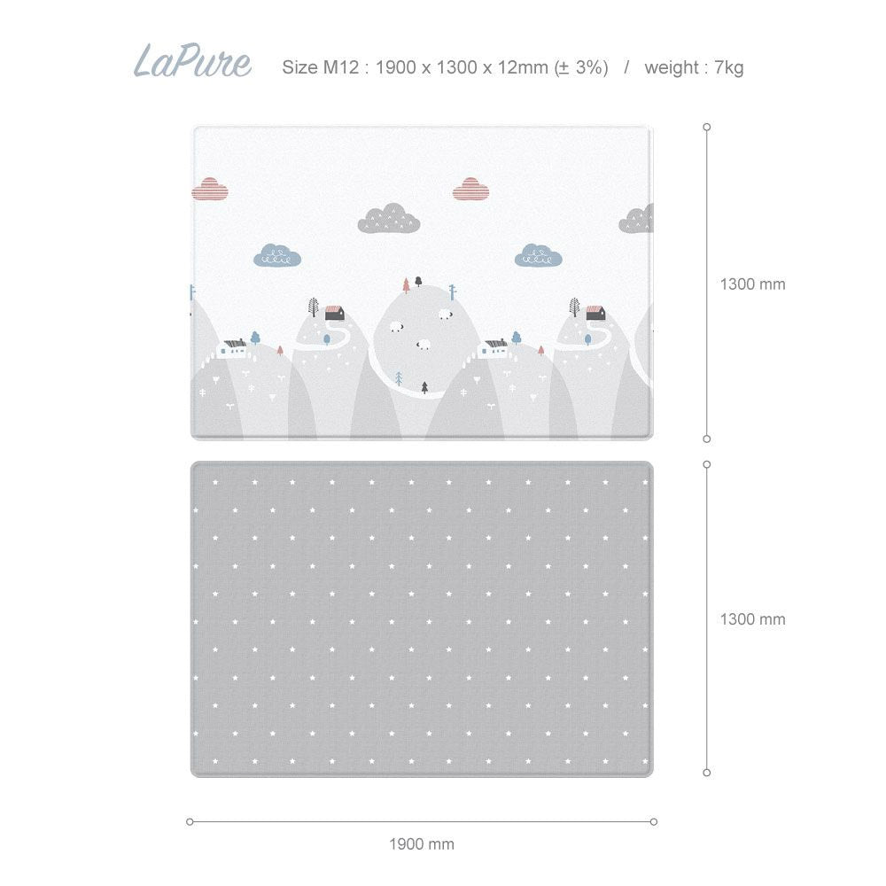 Parklon® LaPure PVC Bumper Playmat - Happy Way Little Star / Herringbone (M/L)