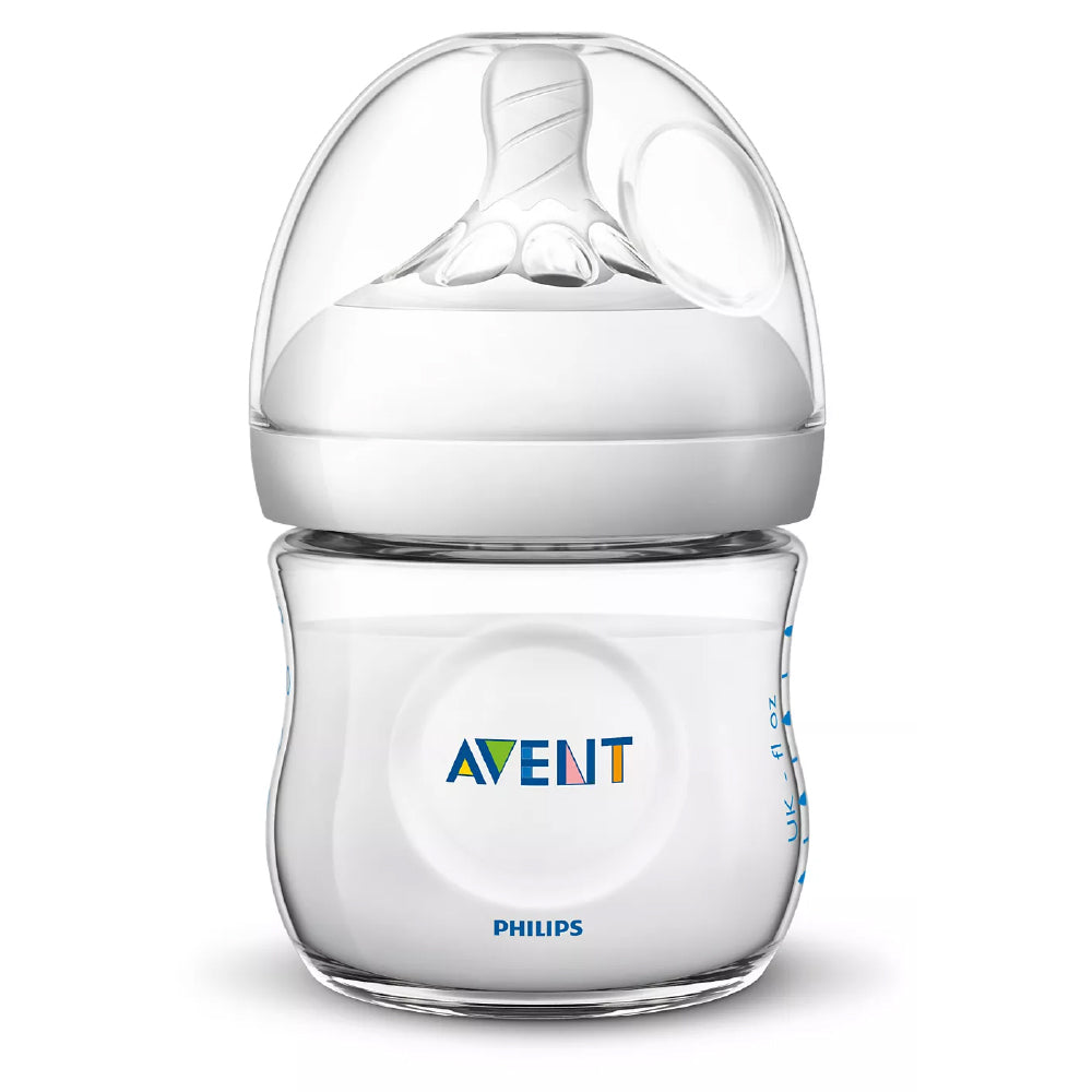 Philips Avent Natural Baby Bottle - 125ml/4oz (0M+) (Single / Twin Pack)