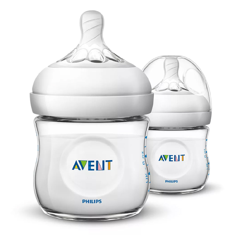 Philips Avent Natural Baby Bottle - 125ml/4oz (0M+) (Single / Twin Pack)