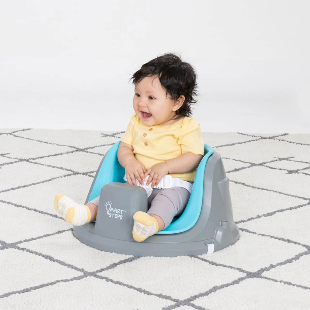 [PRE-ORDER ETA: 3 WEEKS] Baby Trend Smart Steps Explore N’ Play 5-in-1 Activity to Booster Seat - Blue Safari Fun