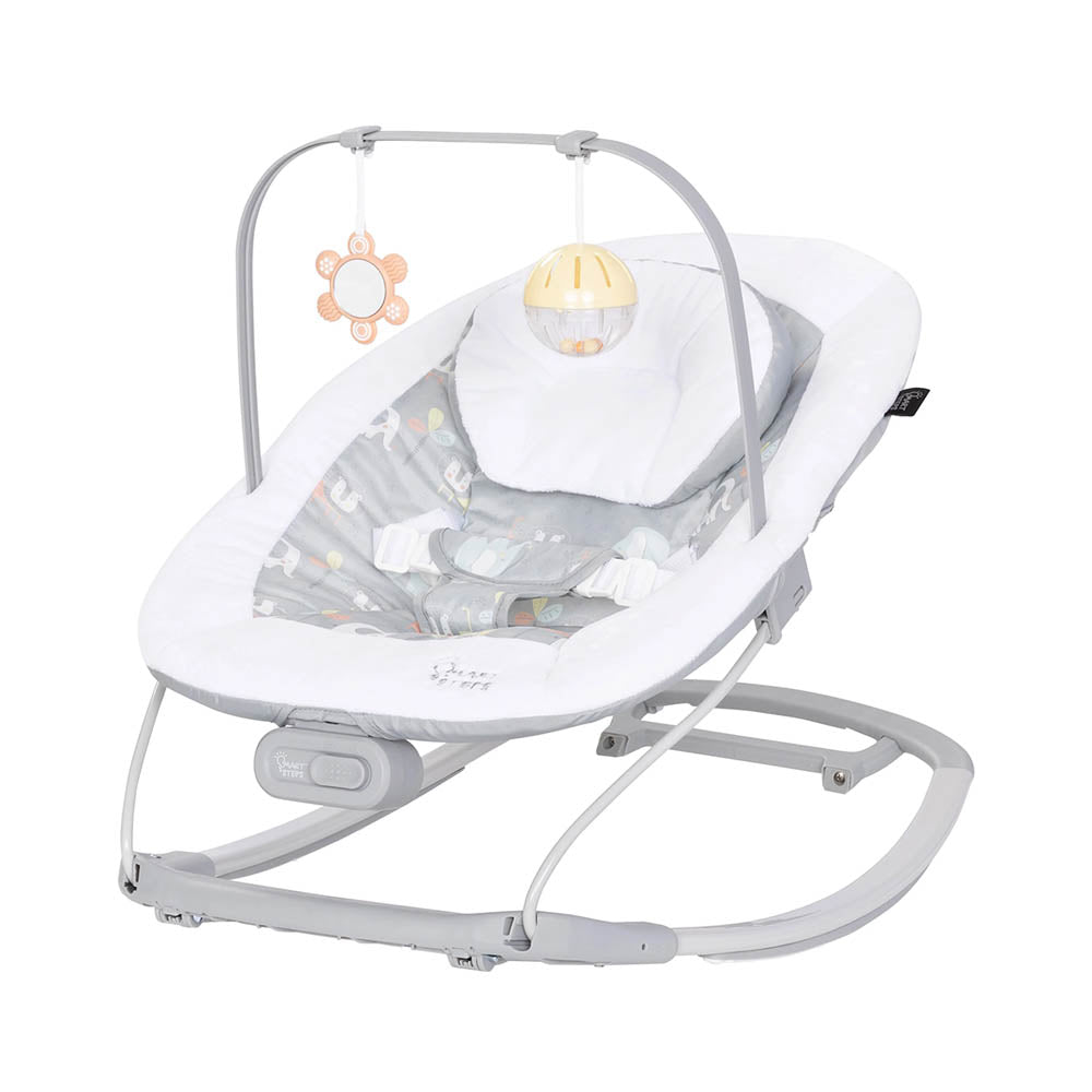 Baby Trend Smart Steps My First Rocker 2 Bouncer Two of a Kind Grey