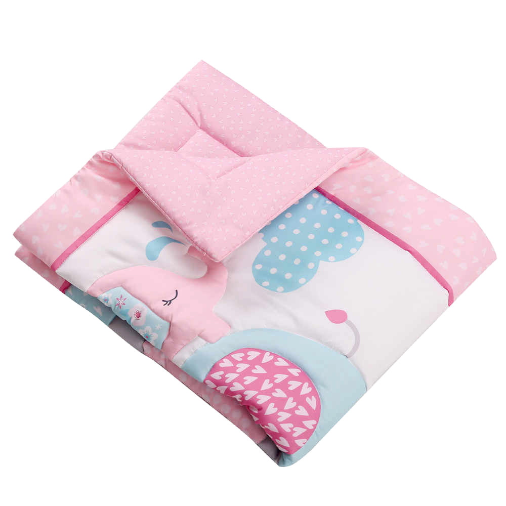 Happy Cot 100% Polyester Baby Comforter - Elephant March (P18)