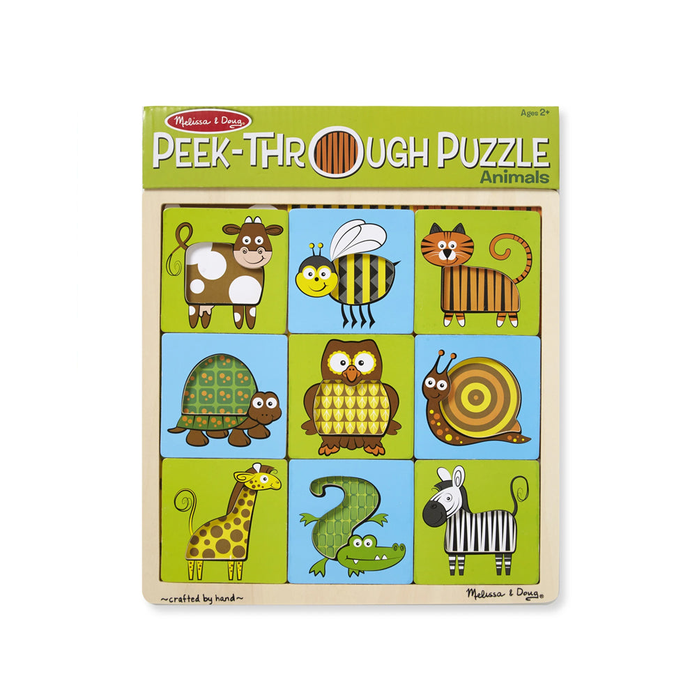 Melissa & Doug Peek-Through Puzzle - Animals