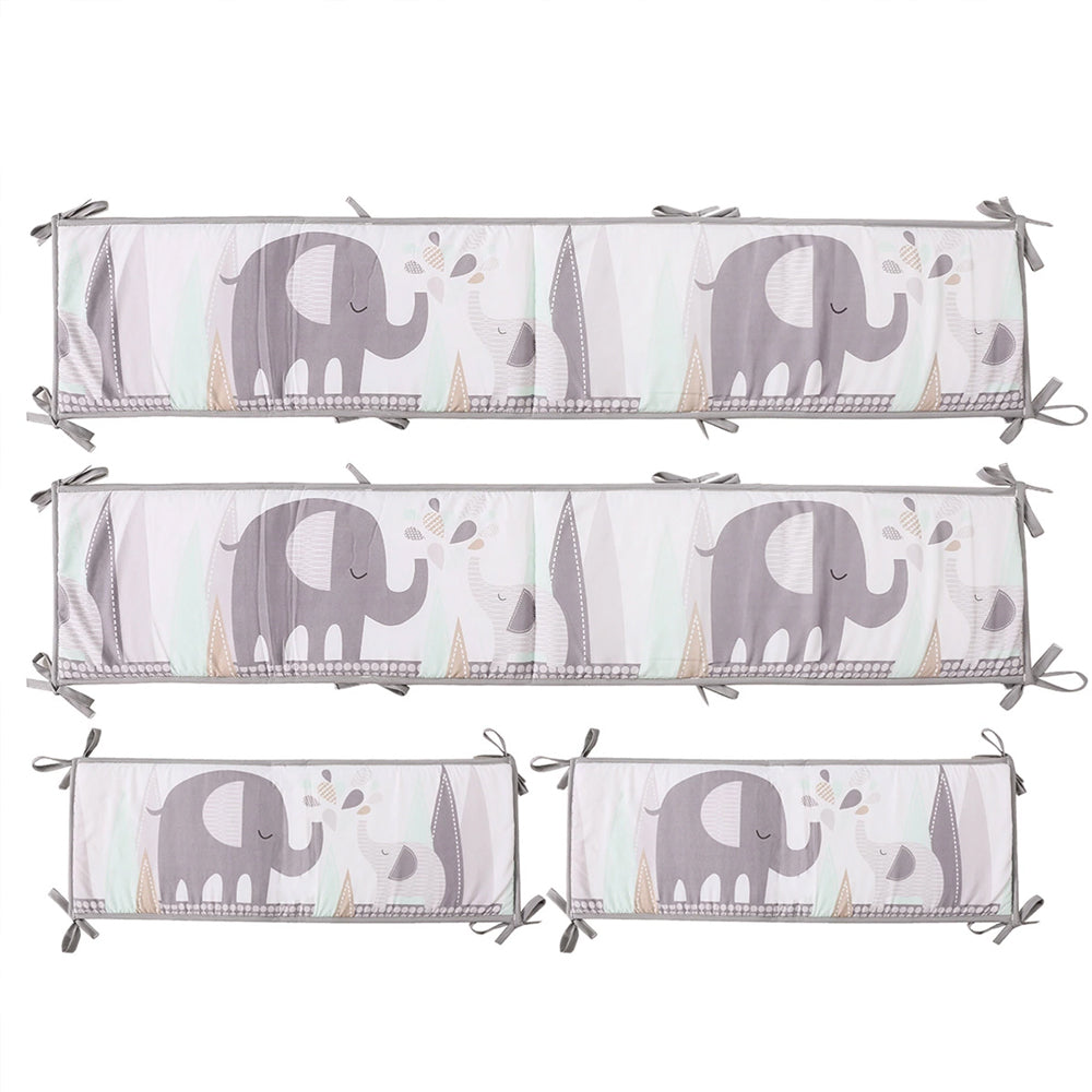 Elephant crib 2024 bumper pads