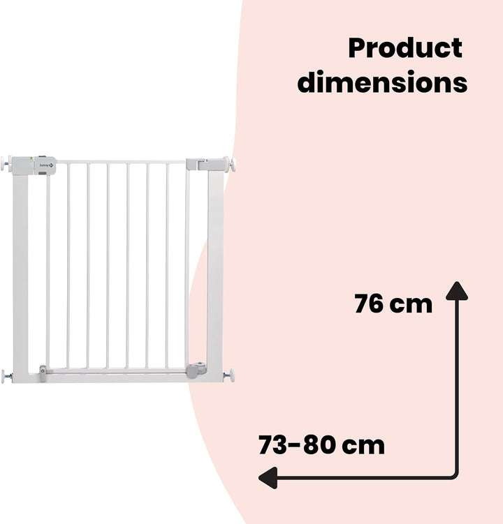 Safety 1st Auto Close U-Pressure Fix Gate - White