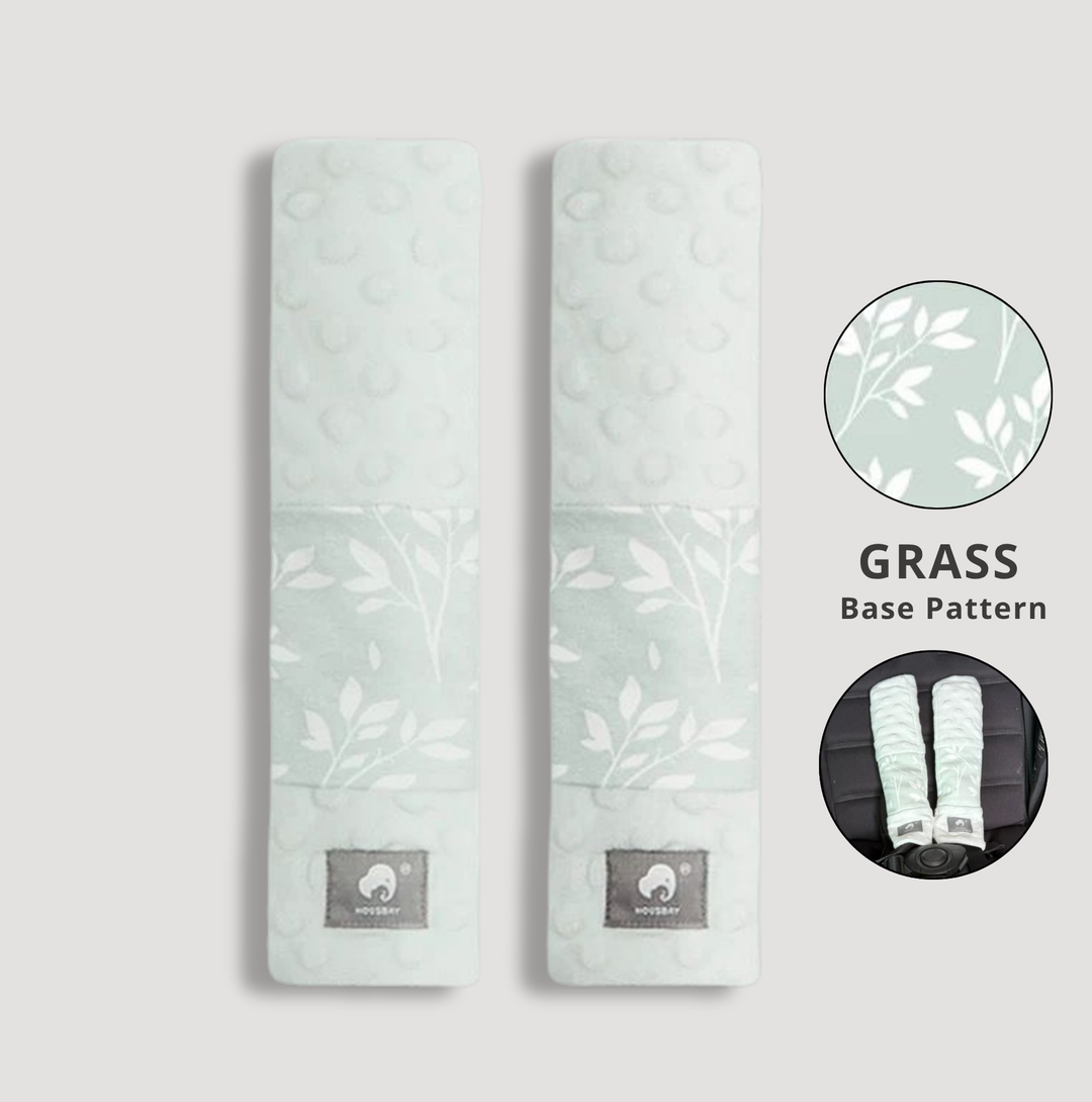 Housbay 100% Cotton Safety Belt Cover - 4 Designs