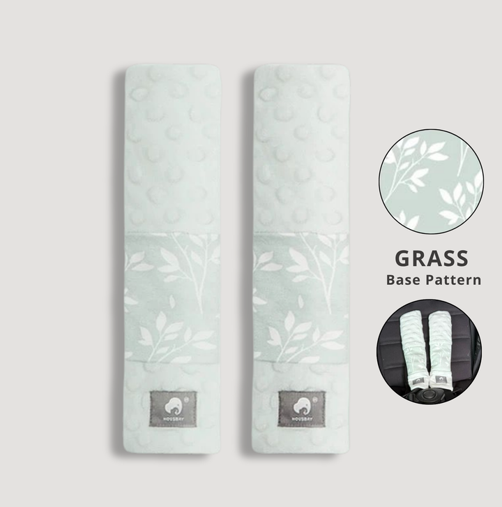 Housbay 100% Cotton Safety Belt Cover - 4 Designs