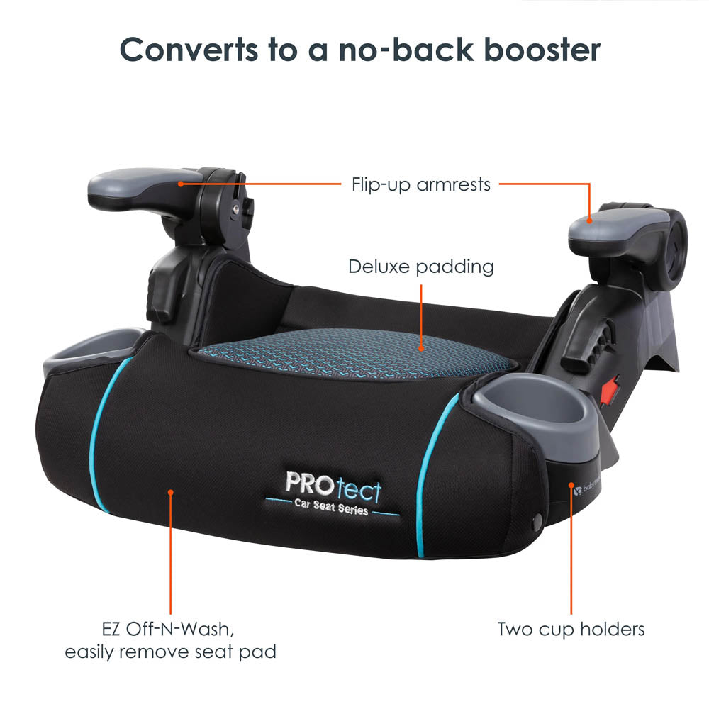 Baby Trend PROtect 2-in-1 Folding Booster Car Seat - Aqua Tech / Grey Tech