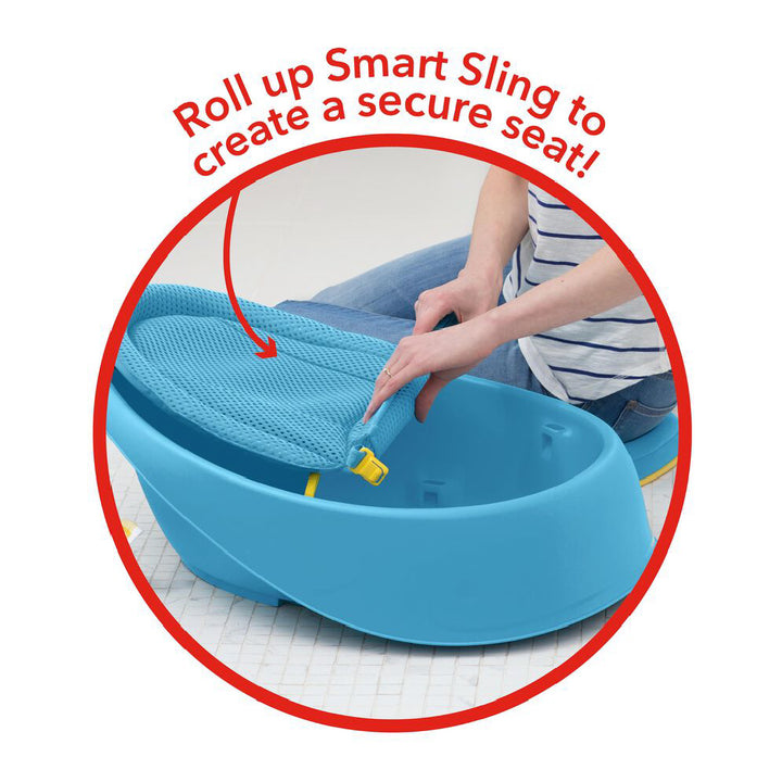 Skip Hop MOBY® Smart Sling™ 3-Stage Tub - Blue / Grey / White