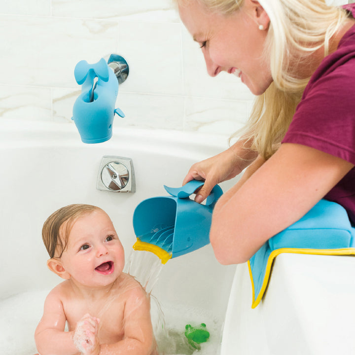 Skip Hop MOBY® Waterfall Bath Rinser - Blue / Grey / White