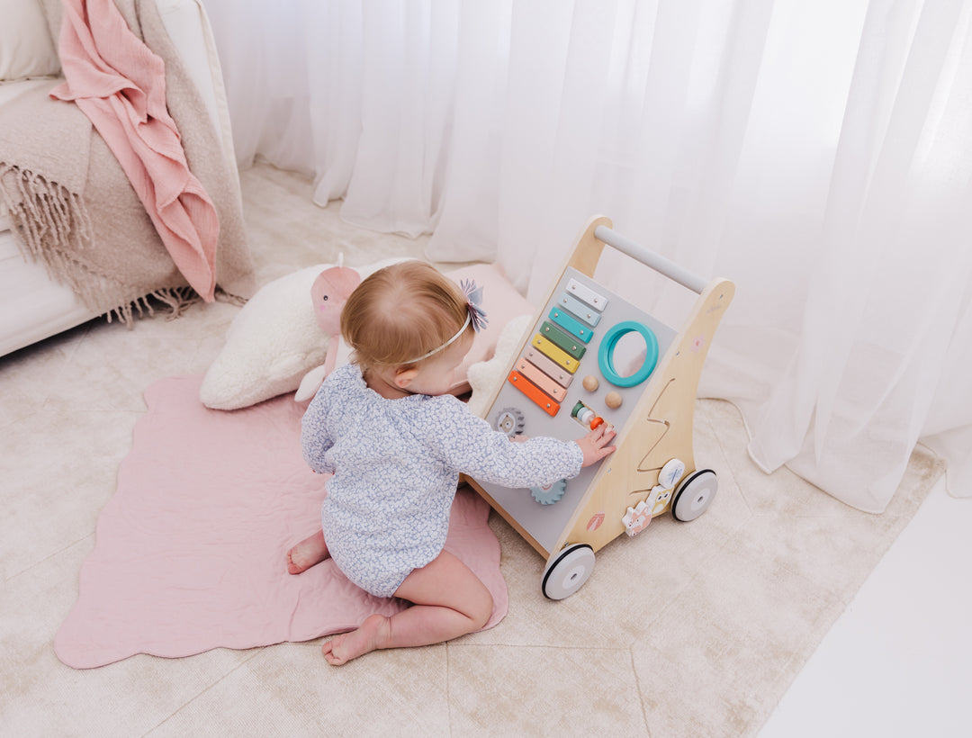 Bubble Wooden Activity Play Walker