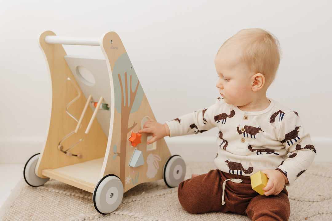 Bubble Wooden Activity Play Walker
