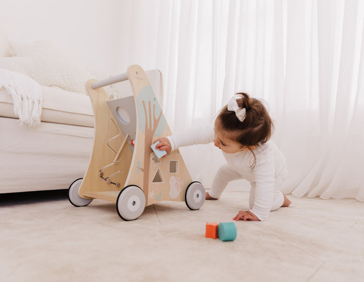 Bubble Wooden Activity Play Walker