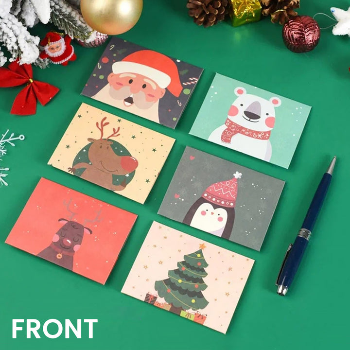 Mini Christmas Greeting Card - 6 Designs