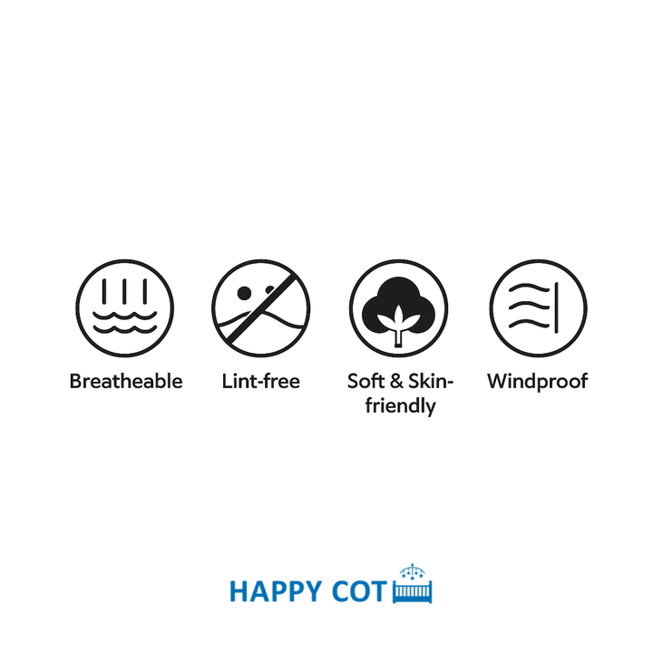 Happy Cot Baby Cot 100% Cotton Fitted Sheet - Dreamy Pink