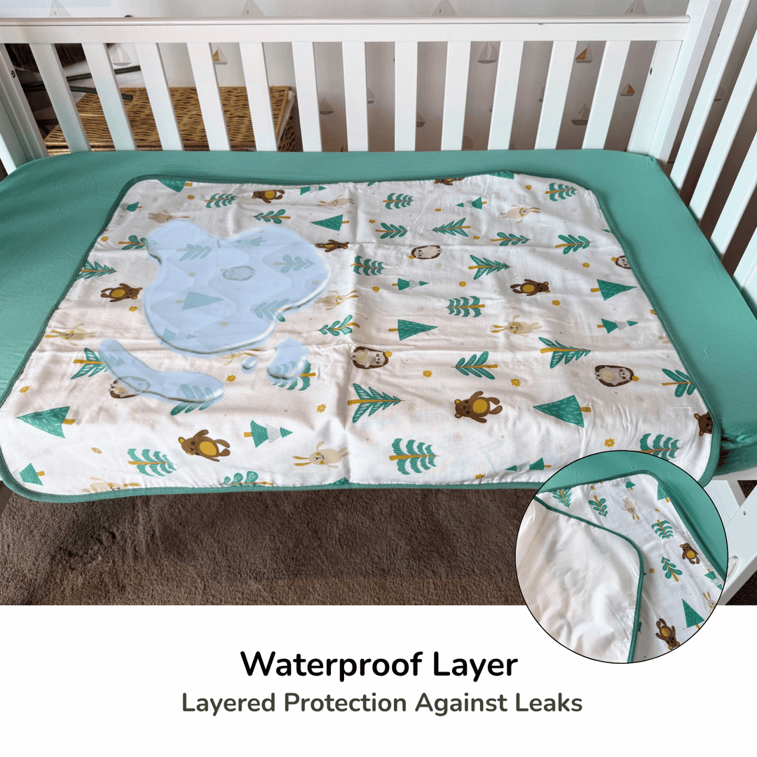Happy Cot Waterproof Flat Sheet-Various Designs