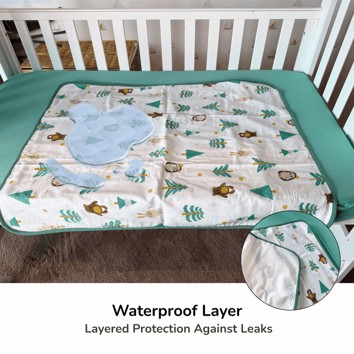 Happy Cot Waterproof Flat Sheet-Various Designs