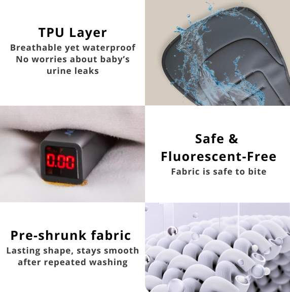 Happy Cot Cooling Stroller Liner - Grey