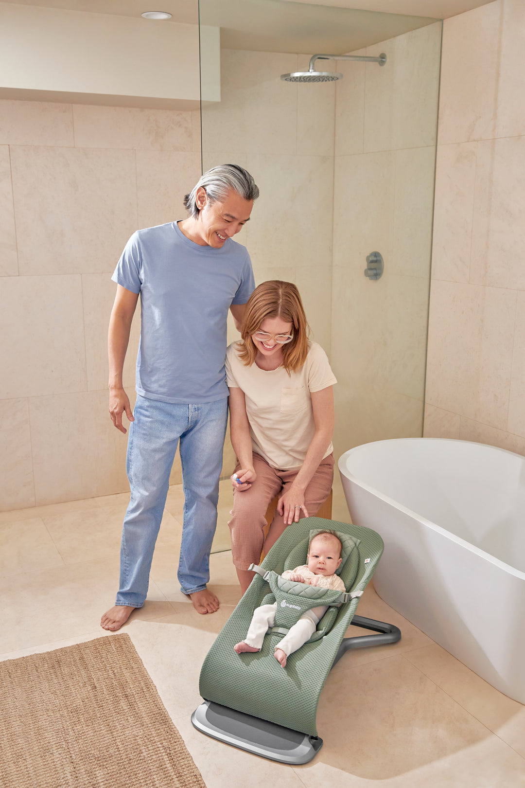 Ergobaby Evolve 3 in 1 Mesh Bouncer | 3 Colors