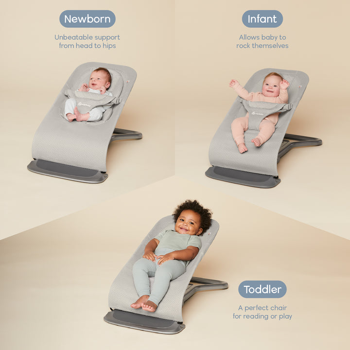Ergobaby Evolve 3 in 1 Mesh Bouncer | 3 Colors