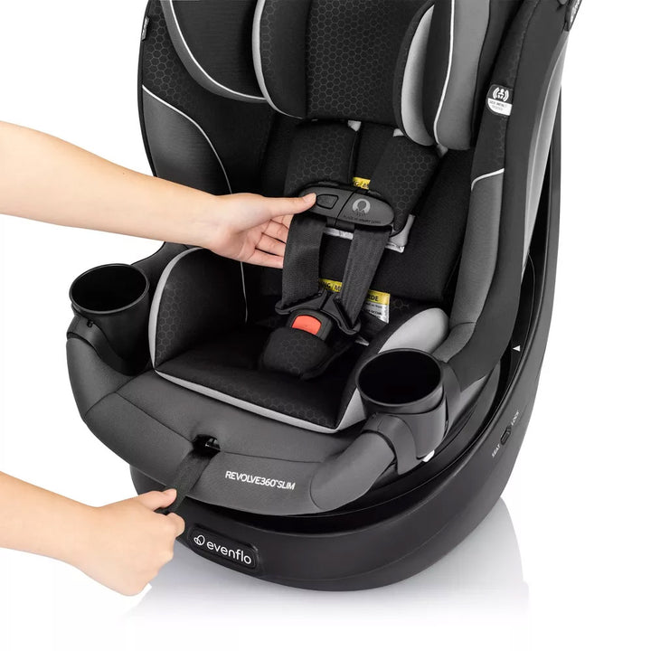 Evenflo Revolve360 Slim 2-in-1 Rotational Convertible Car Seat - Canton Black