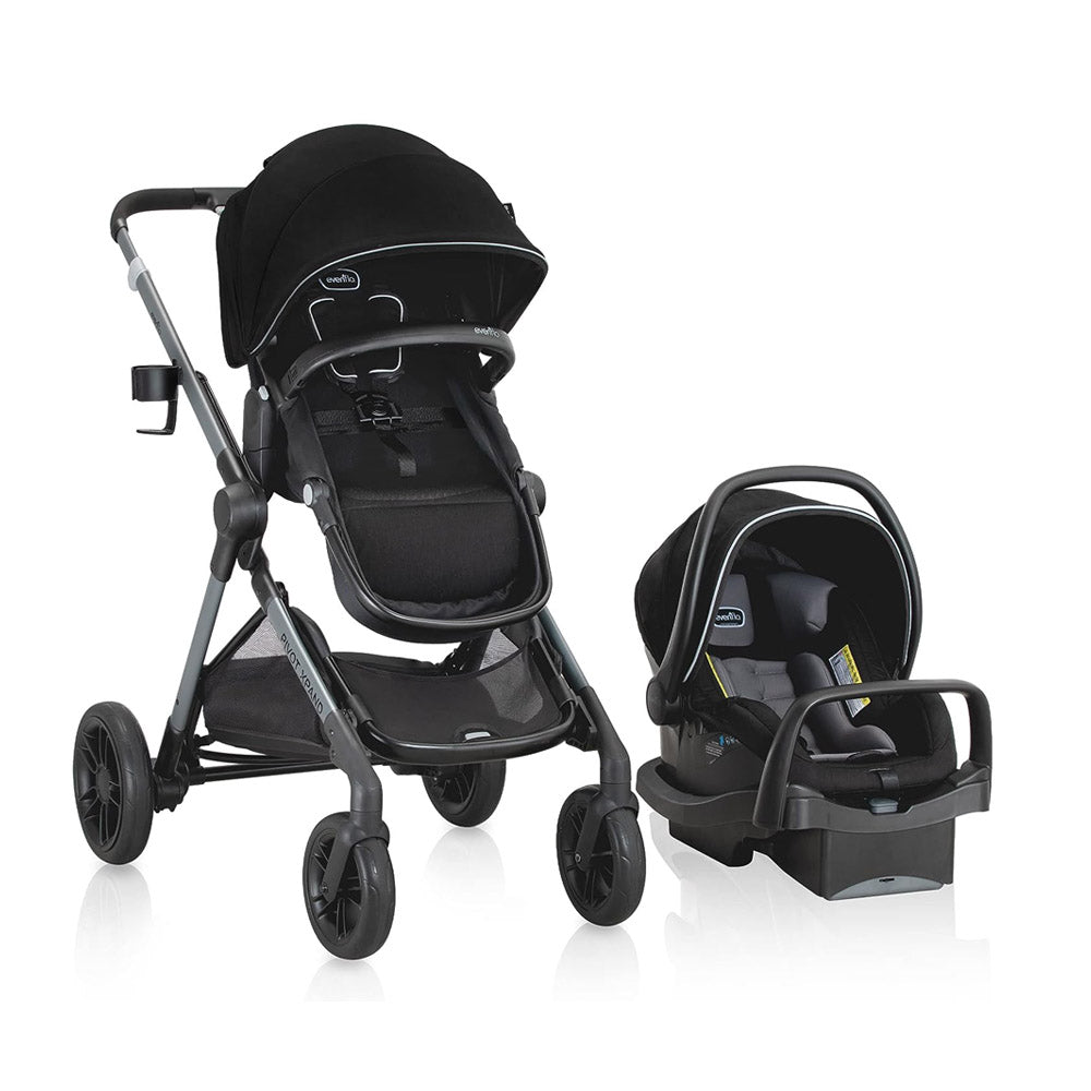 Evenflo Pivot Xpand™ Travel System w/ LiteMax Infant Car Seat - Ayrshire Black (Online Exclusive)