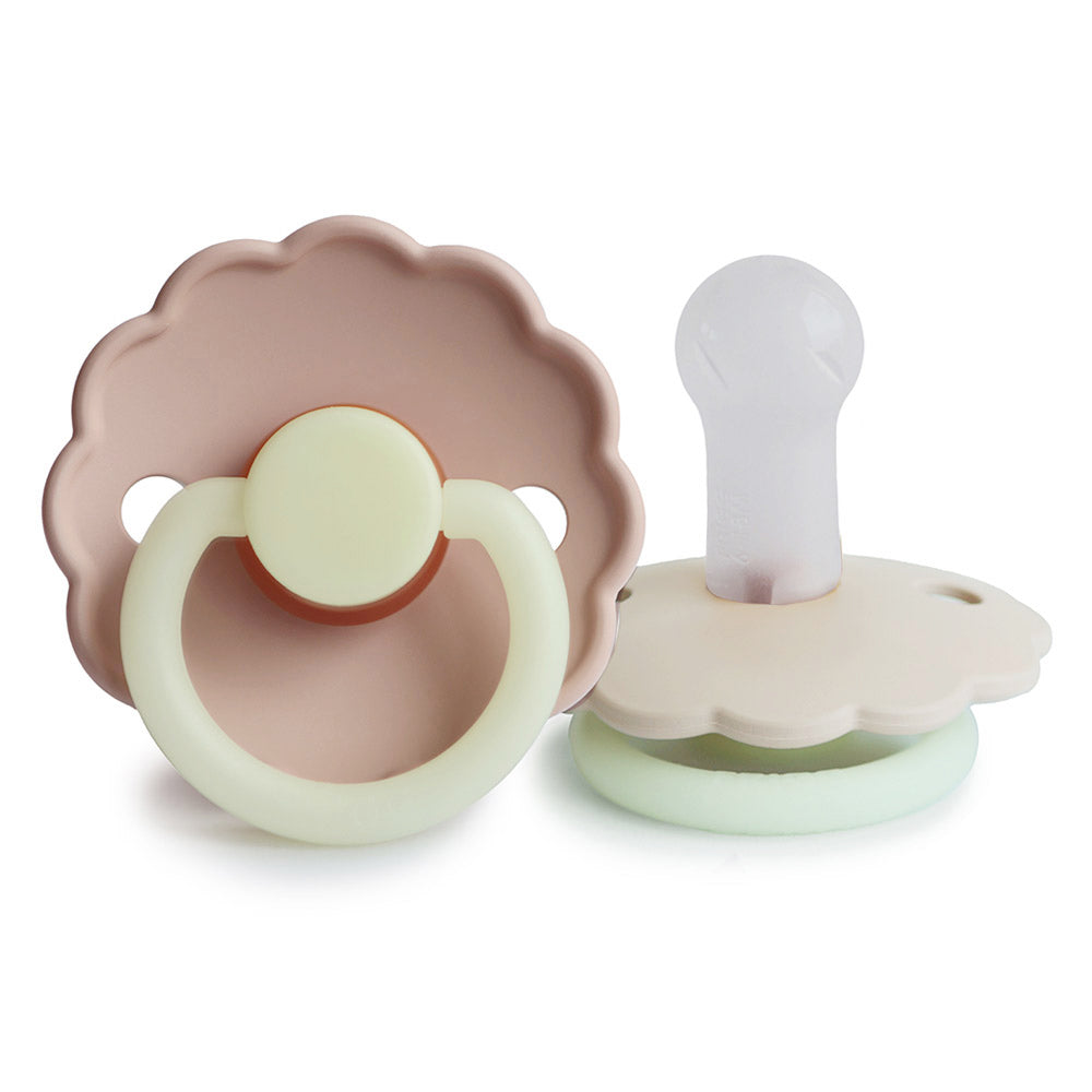 FRIGG Daisy Night Silicone Baby Pacifier (Set of 2) (0 - 18M) - 3 Colors