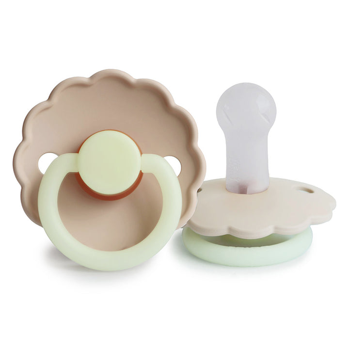 FRIGG Daisy Night Silicone Baby Pacifier (Set of 2) (0 - 18M) - 3 Colors