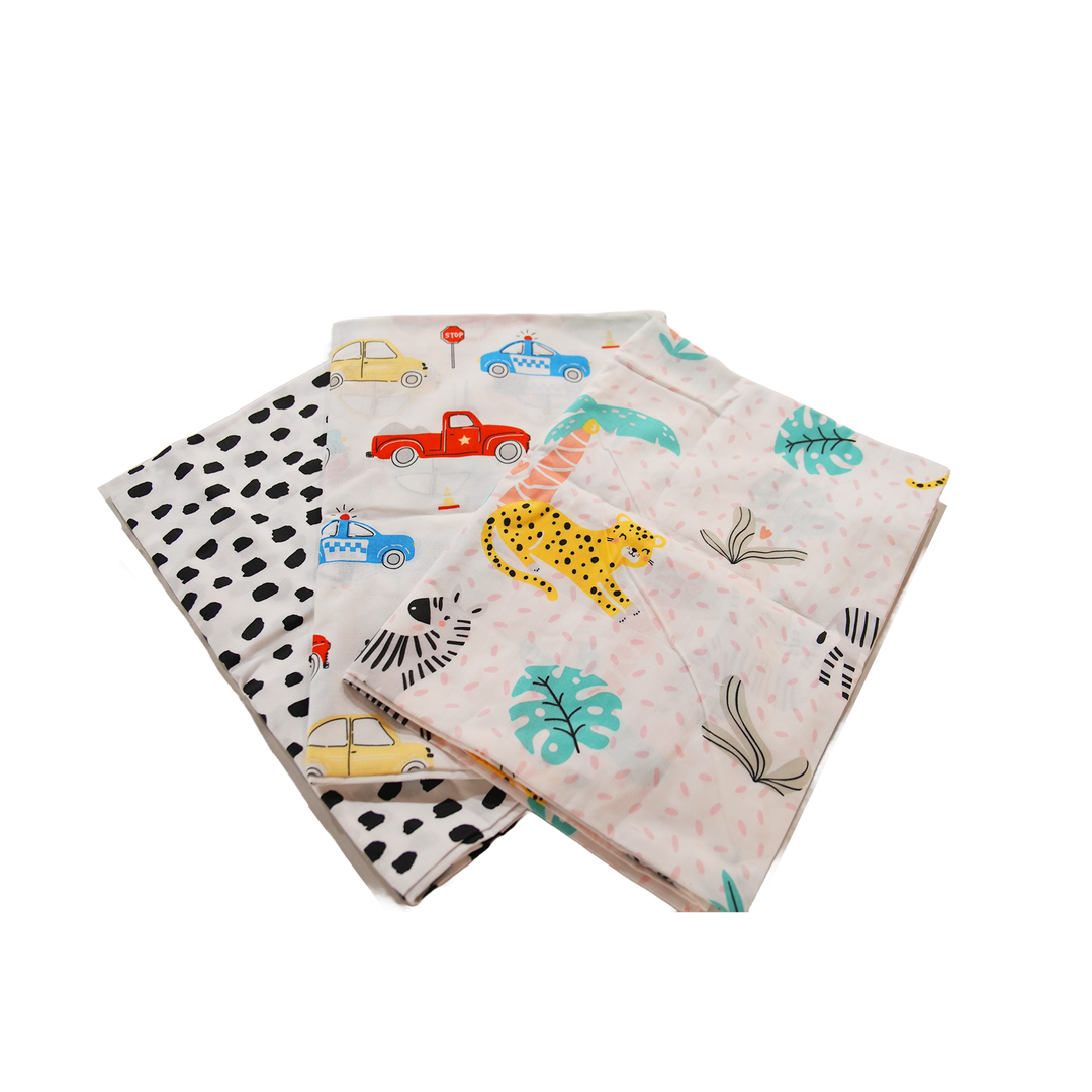 [GWP-NOT FOR SALE] HAPPY COT FLAT SHEET - VARIOUS DESIGNS