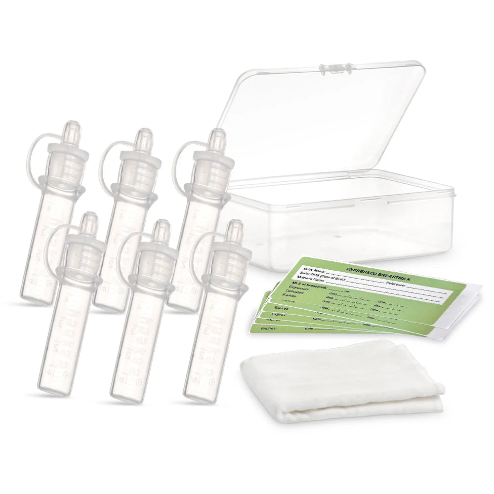 Haakaa Pre-sterilised Silicone Colostrum Collector Feeding Pack - 6pcs