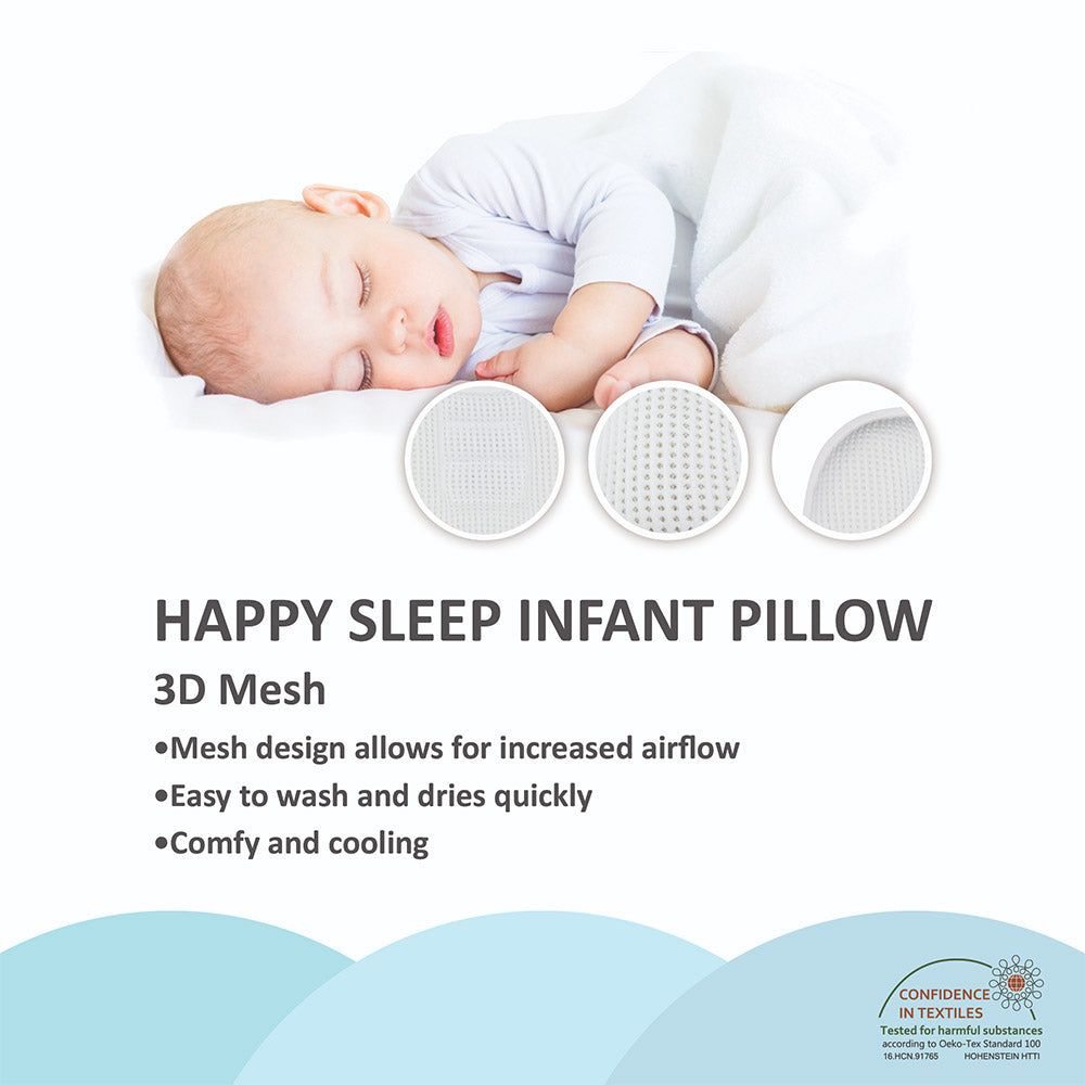 Happy Cot Happy Sleep 3D Mesh Infant Pillow