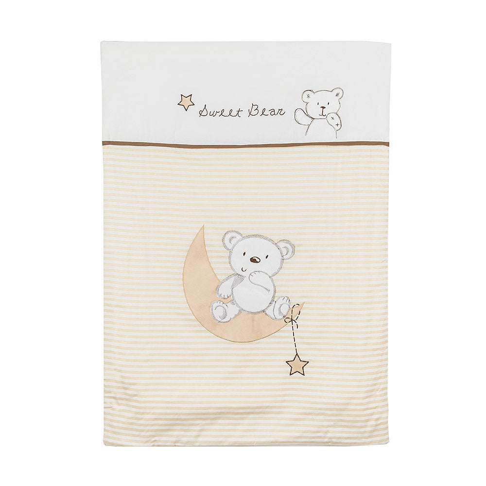 Happy Cot 100% Cotton Baby Comforter - Sweet Bear