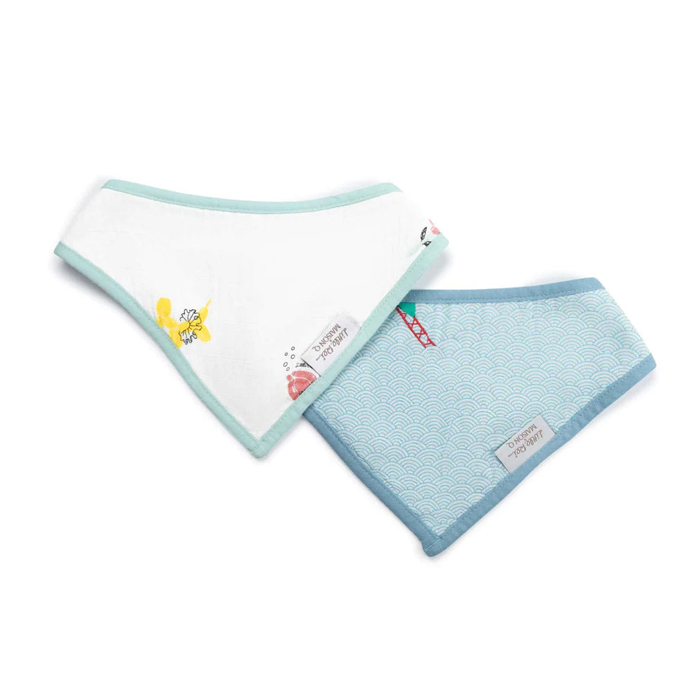 Little Rei x Maison Q Bandana Bib (2pcs) - 2 Designs