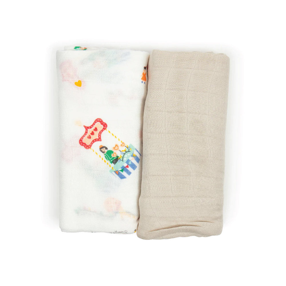 Little Rei x Maison Q Swaddle (2pcs) - 4 Designs