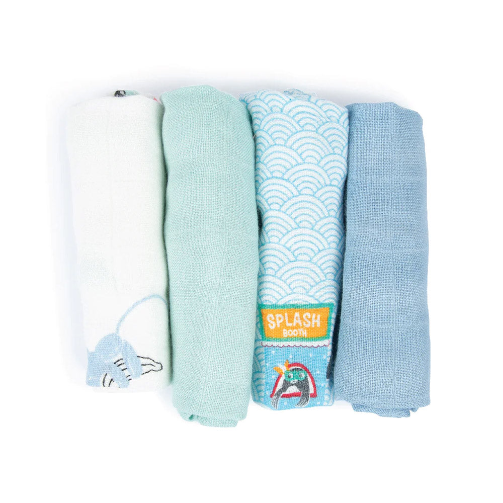 Little Rei x Maison Q Wash Cloth (4pcs) - 2 Designs
