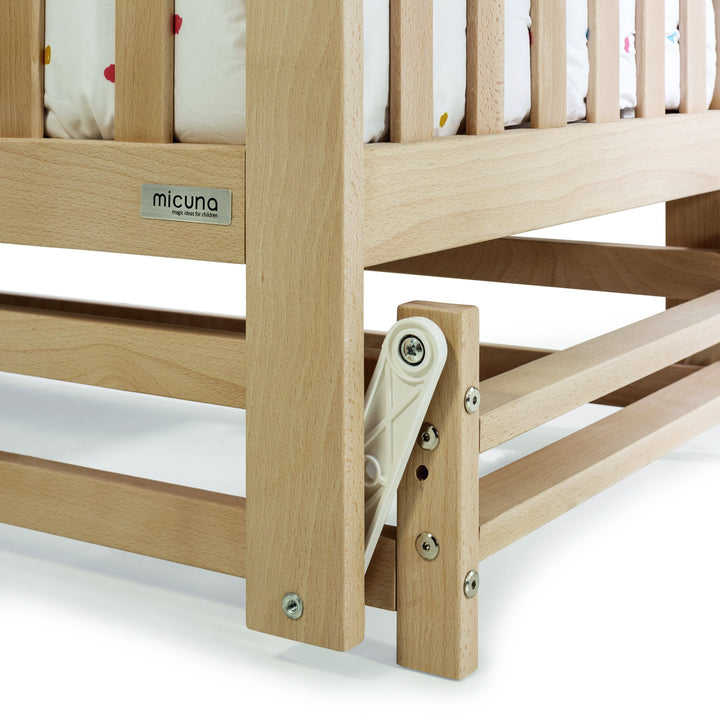 Micuna Annie Balance Cot - Natural Wax / White