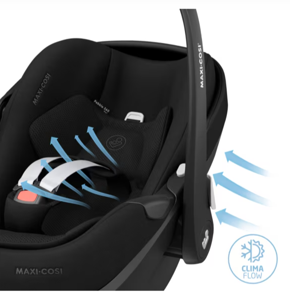 Maxi Cosi Pebble 360 Pro² Car Seat - Essential Black/Essential Graphite