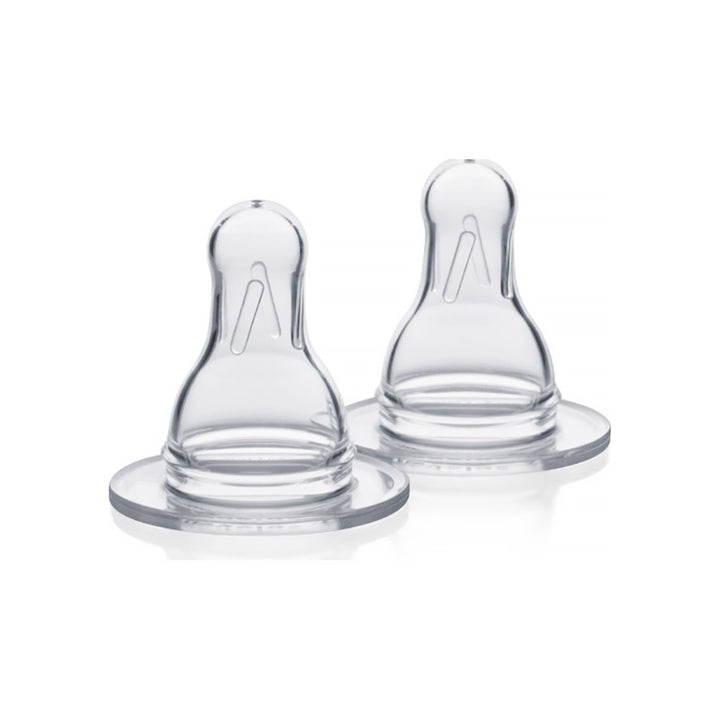 Medela Spare Bottle Teats - Slow / Medium Flow (2pcs/Pack)