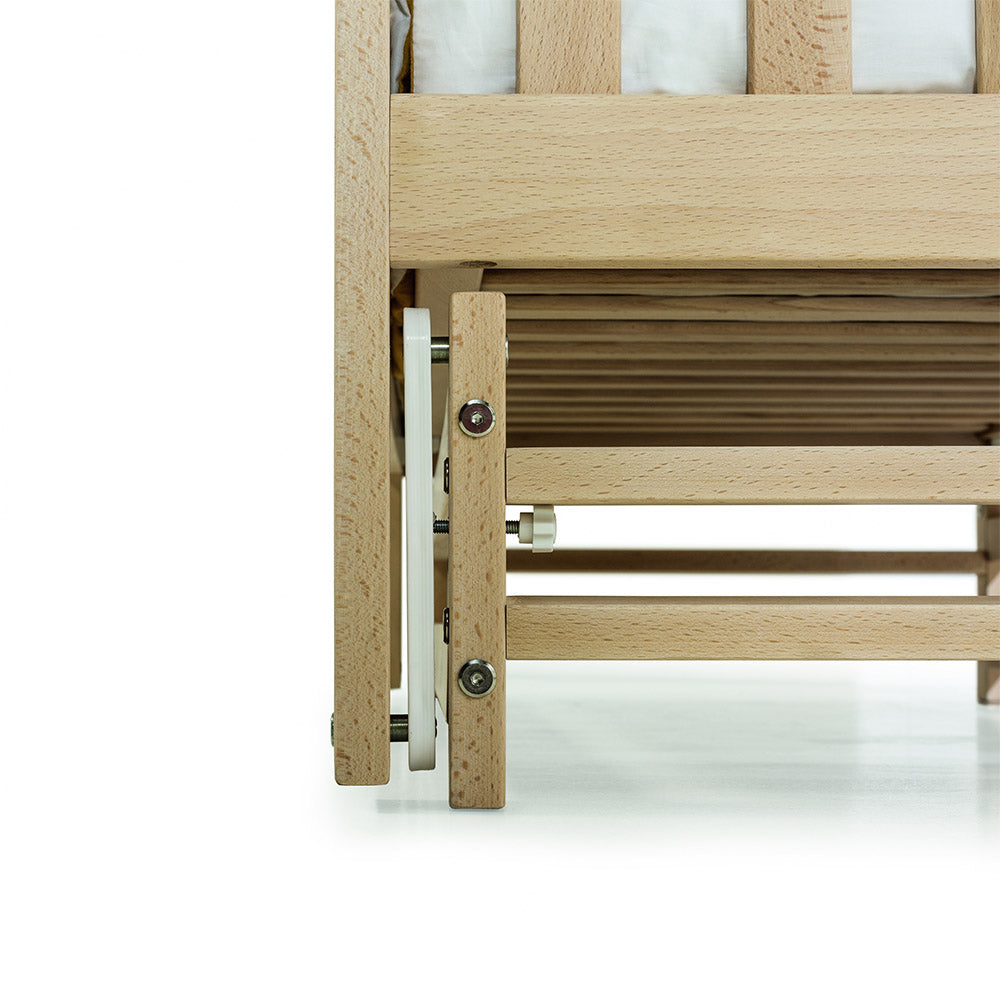 Micuna Annie Balance Cot - Natural Wax / White