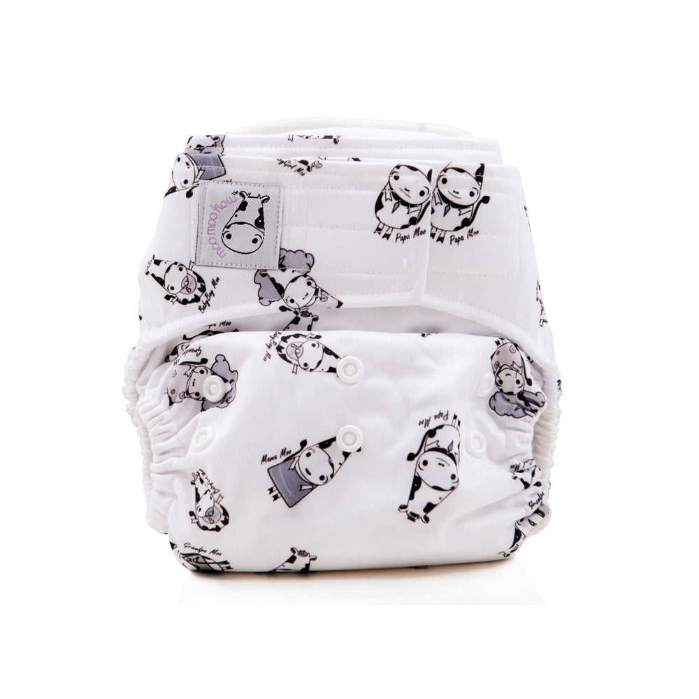 MooMooKow Cloth Diaper Aplix (One Size) - Various Designs