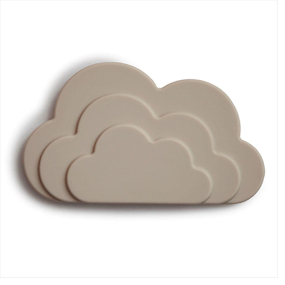 Mushie Cloud Teether - Cloud / Gray