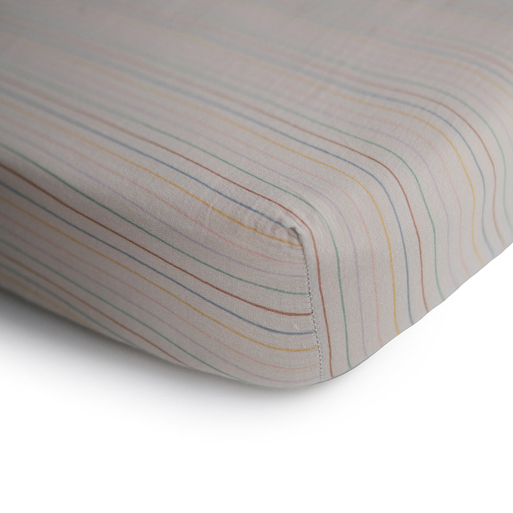 Mushie Crib Sheet Medium - 5 Colors