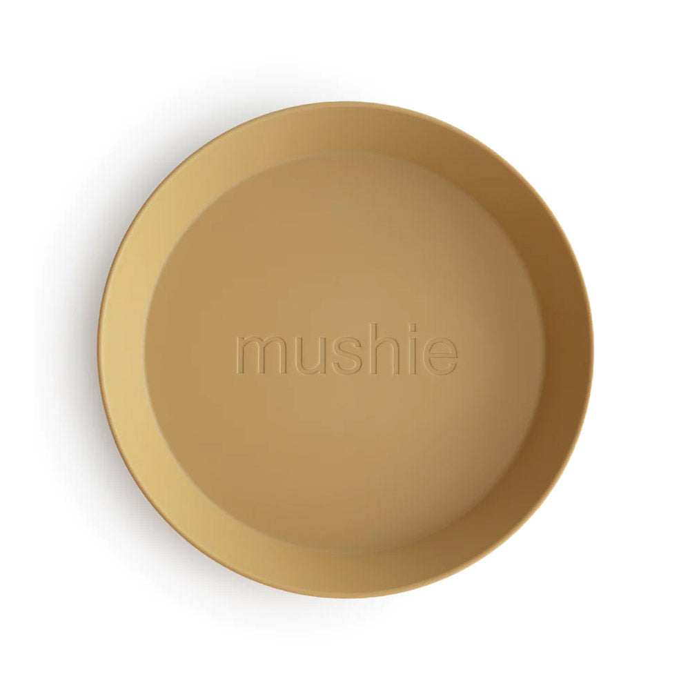 Mushie Round Dinnerware Plates (Set of 2) - 7 Colors